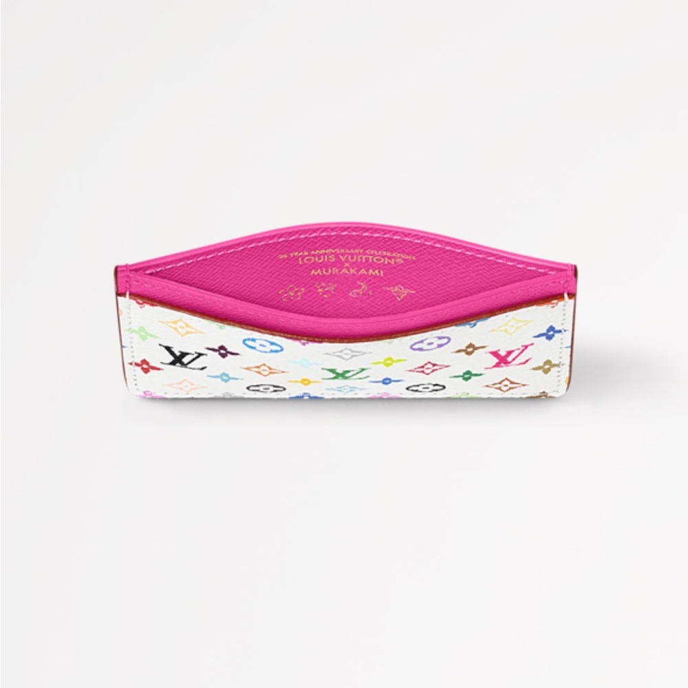 Louis Vuitton Murakami multicolor White and Pink Card Holder New in box - Picture 3 of 9
